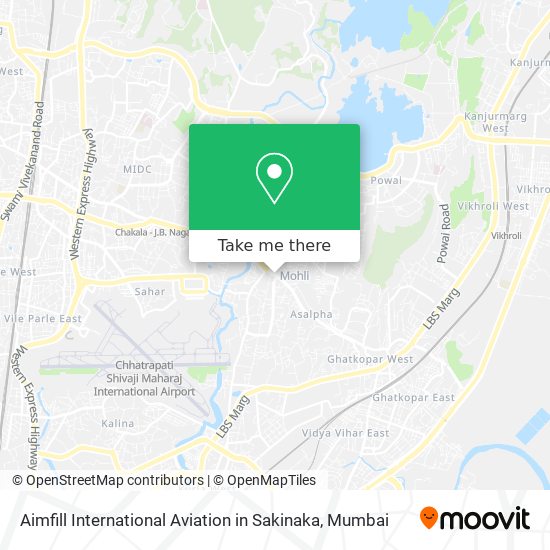 Aimfill International Aviation in Sakinaka map