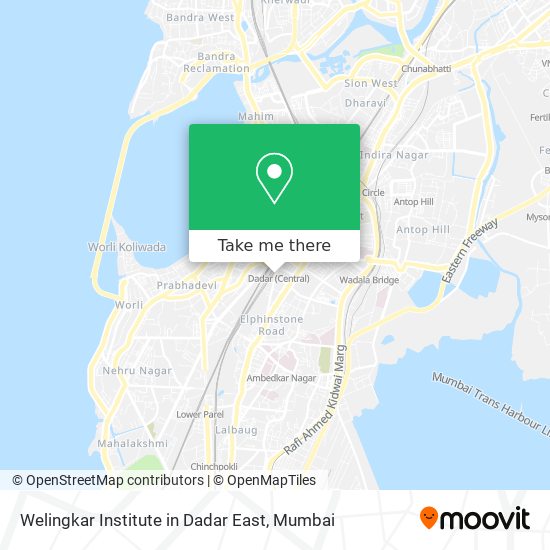 Welingkar Institute in Dadar East map