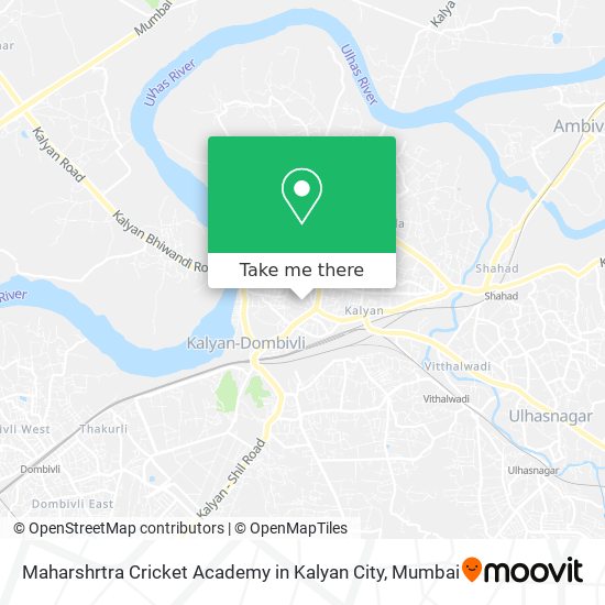 Maharshrtra Cricket Academy in Kalyan City map