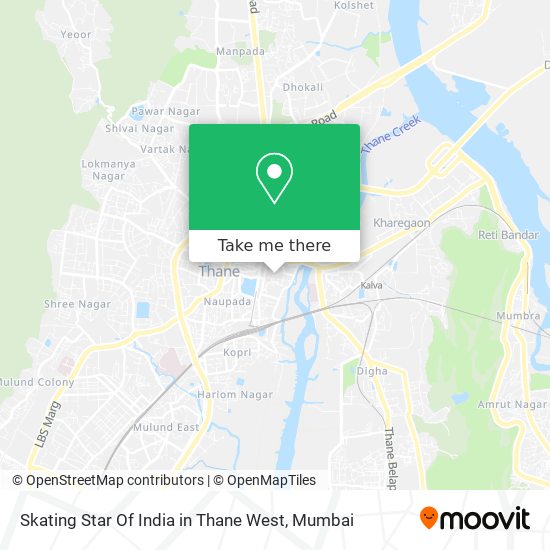 Skating Star Of India in Thane West map