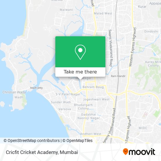 Cricfit Cricket Academy map