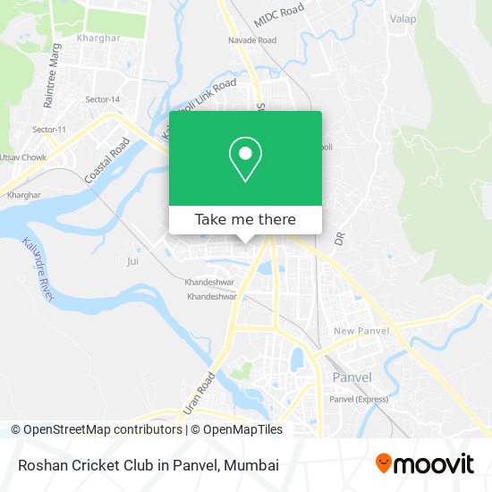 Roshan Cricket Club in Panvel map