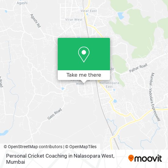 Personal Cricket Coaching in Nalasopara West map