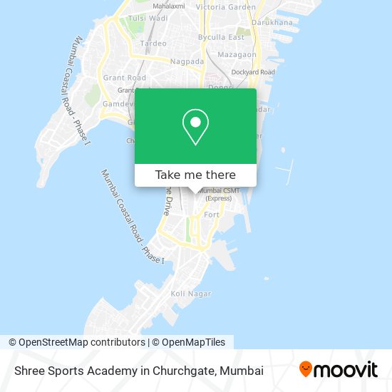Shree Sports Academy in Churchgate map