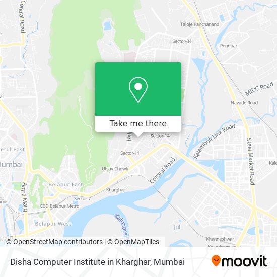 Disha Computer Institute in Kharghar map