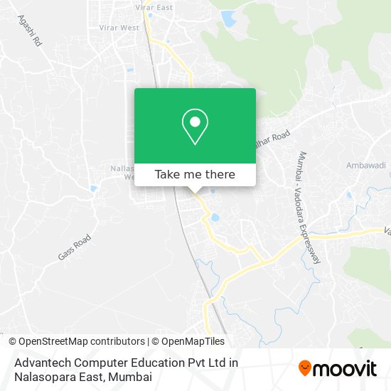 Advantech Computer Education Pvt Ltd in Nalasopara East map