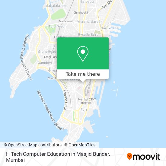 H Tech Computer Education in Masjid Bunder map