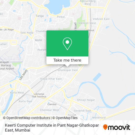 Keerti Computer Institute in Pant Nagar-Ghatkopar East map