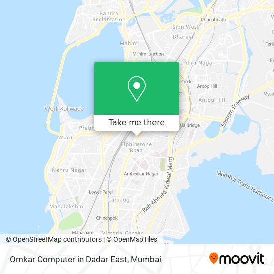 Omkar Computer in Dadar East map