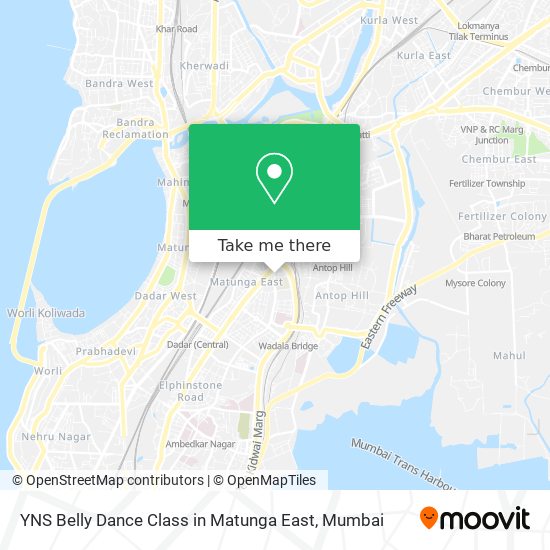YNS Belly Dance Class in Matunga East map