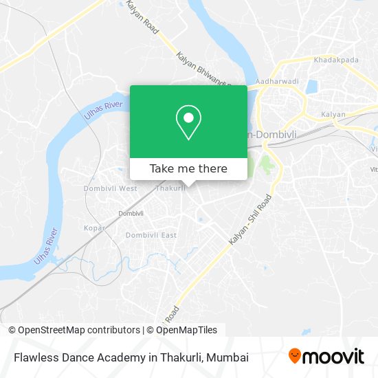 Flawless Dance Academy in Thakurli map