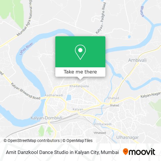 Amit Danzkool Dance Studio in Kalyan City map