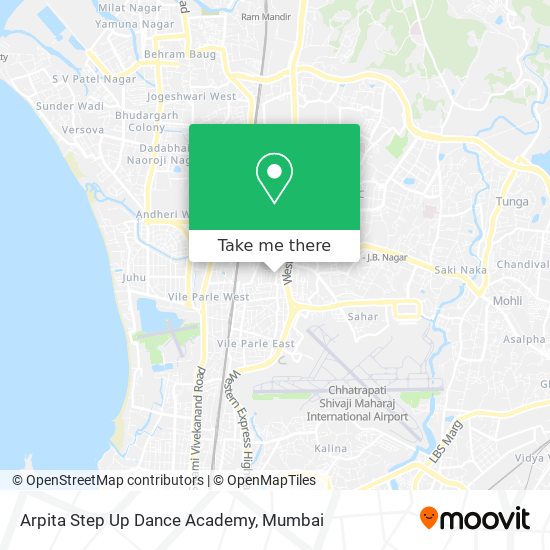 Arpita Step Up Dance Academy map