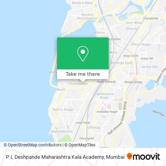 P L Deshpande Maharashtra Kala Academy map