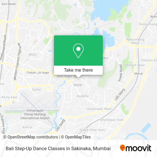 Bali Step-Up Dance Classes in Sakinaka map