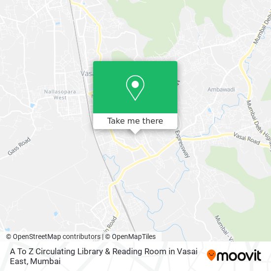 A To Z Circulating Library & Reading Room in Vasai East map