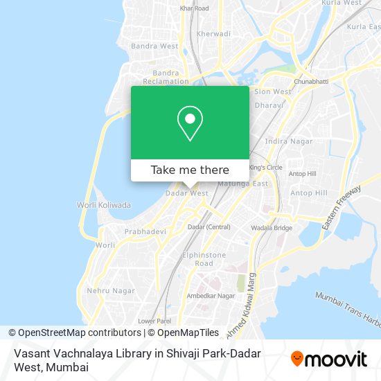 Vasant Vachnalaya Library in Shivaji Park-Dadar West map