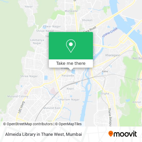 Almeida Library in Thane West map
