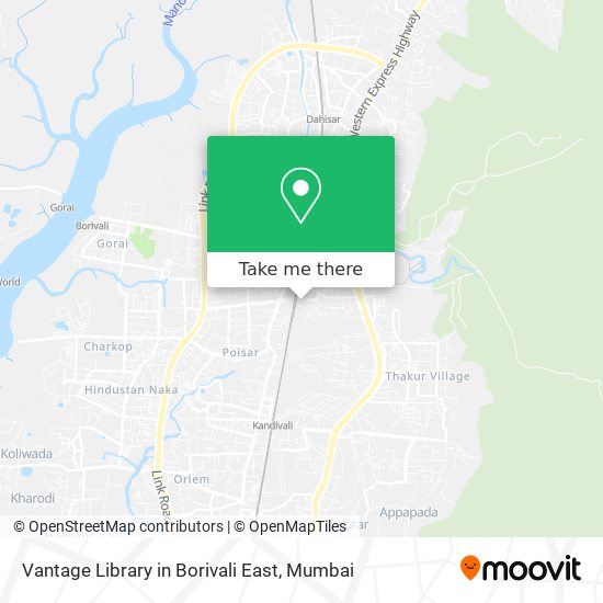 Vantage Library in Borivali East map