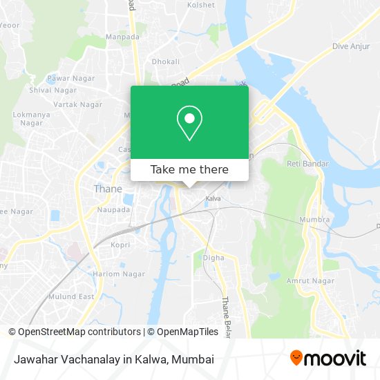 Jawahar Vachanalay in Kalwa map