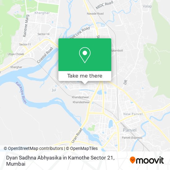 Dyan Sadhna Abhyasika in Kamothe Sector 21 map