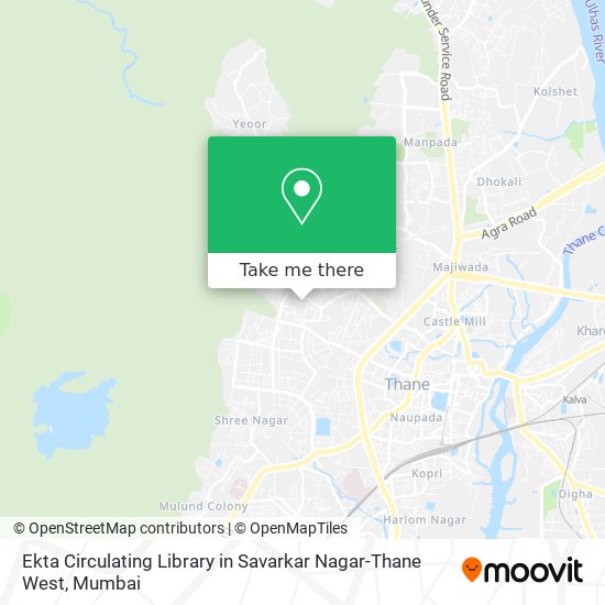 Ekta Circulating Library in Savarkar Nagar-Thane West map