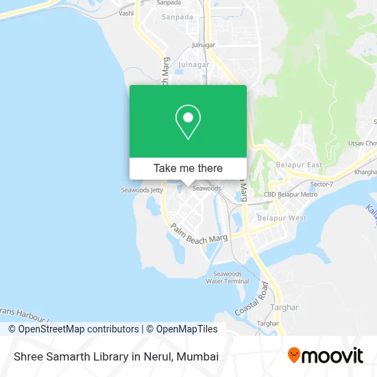 Shree Samarth Library in Nerul map