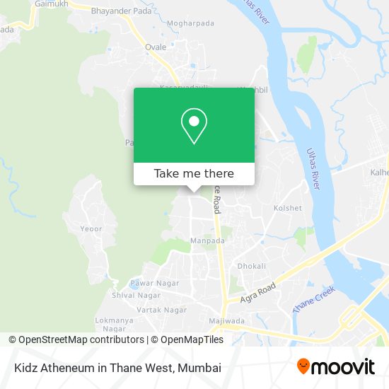 Kidz Atheneum in Thane West map