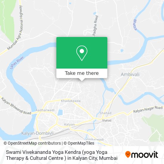 Swami Vivekananda Yoga Kendra (yoga Yoga Therapy & Cultural Centre ) in Kalyan City map