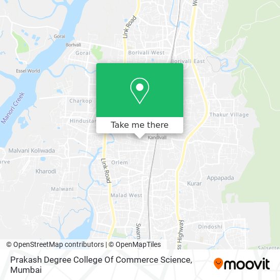 Prakash Degree College Of Commerce Science map