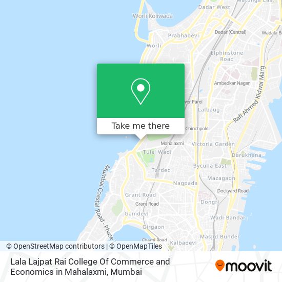 Lala Lajpat Rai College Of Commerce and Economics in Mahalaxmi map