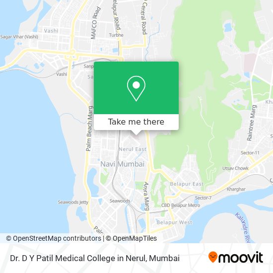 Dr. D Y Patil Medical College in Nerul map