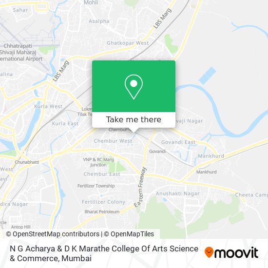 N G Acharya & D K Marathe College Of Arts Science & Commerce map