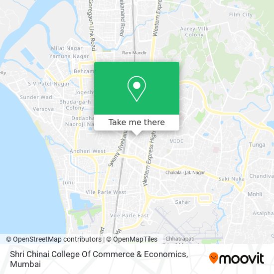 Shri Chinai College Of Commerce & Economics map