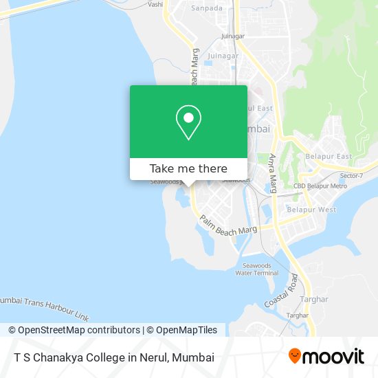 T S Chanakya College in Nerul map