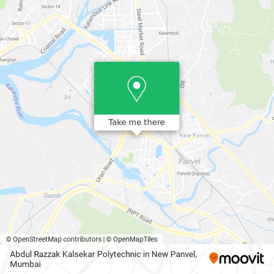 Abdul Razzak Kalsekar Polytechnic in New Panvel map