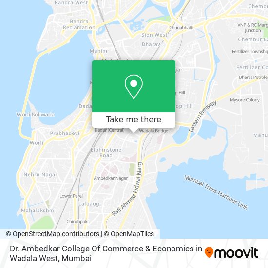 Dr. Ambedkar College Of Commerce & Economics in Wadala West map