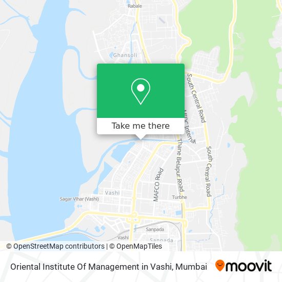 Oriental Institute Of Management in Vashi map