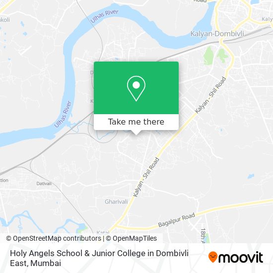Holy Angels School & Junior College in Dombivli East map