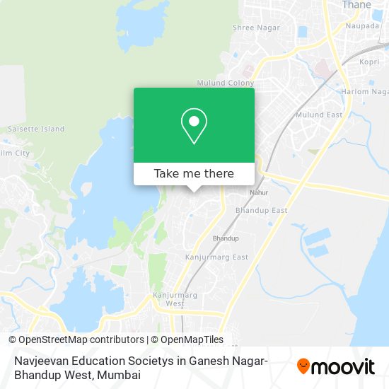 Navjeevan Education Societys in Ganesh Nagar-Bhandup West map