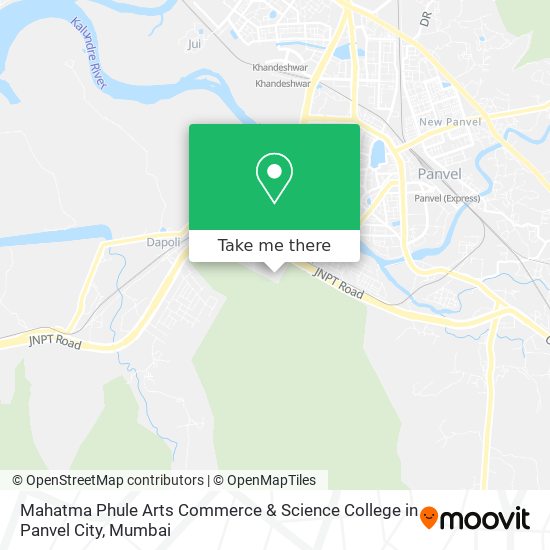 Mahatma Phule Arts Commerce & Science College in Panvel City map