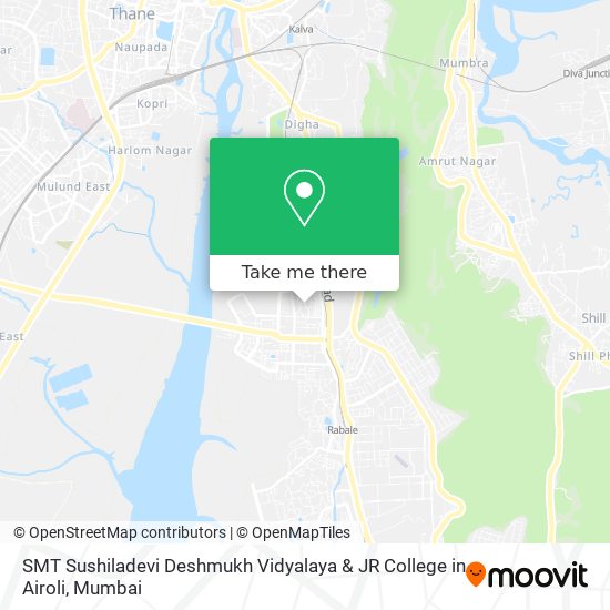 SMT Sushiladevi Deshmukh Vidyalaya & JR College in Airoli map