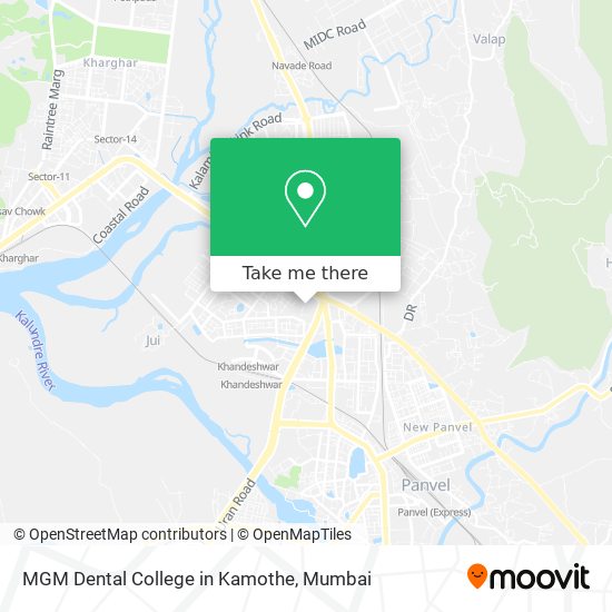 MGM Dental College in Kamothe map
