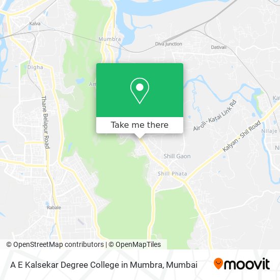 A E Kalsekar Degree College in Mumbra map