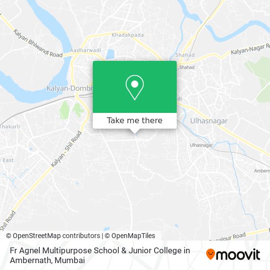 Fr Agnel Multipurpose School & Junior College in Ambernath map