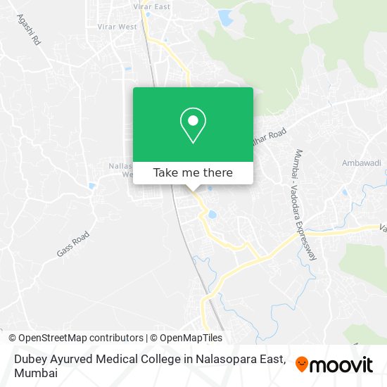 Dubey Ayurved Medical College in Nalasopara East map