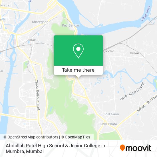 Abdullah Patel High School & Junior College in Mumbra map