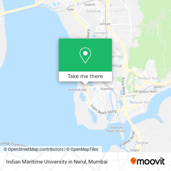 Indian Maritime University in Nerul map