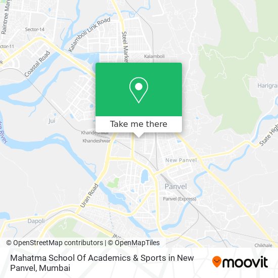 Mahatma School Of Academics & Sports in New Panvel map