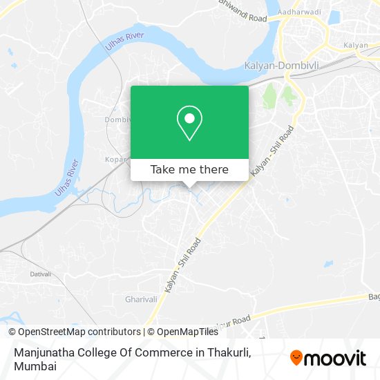 Manjunatha College Of Commerce in Thakurli map